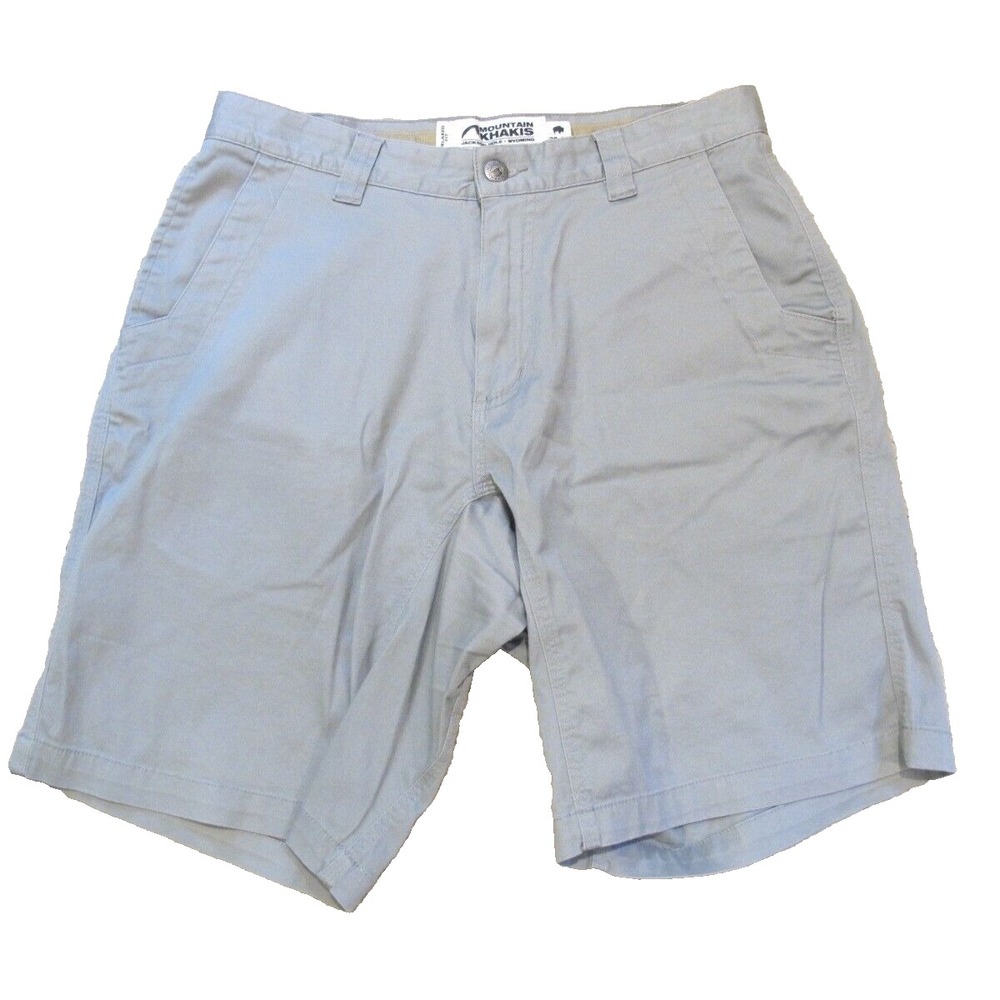 Mountain Khakis Lake Lodge Twill Relaxed Fit Shorts Men's Size 32 x‎ 10 Gray